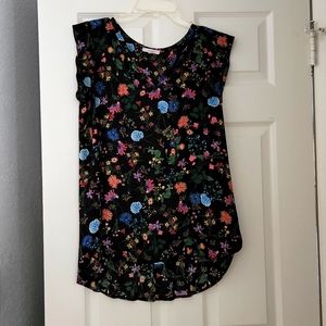 Pleione floral blouse top